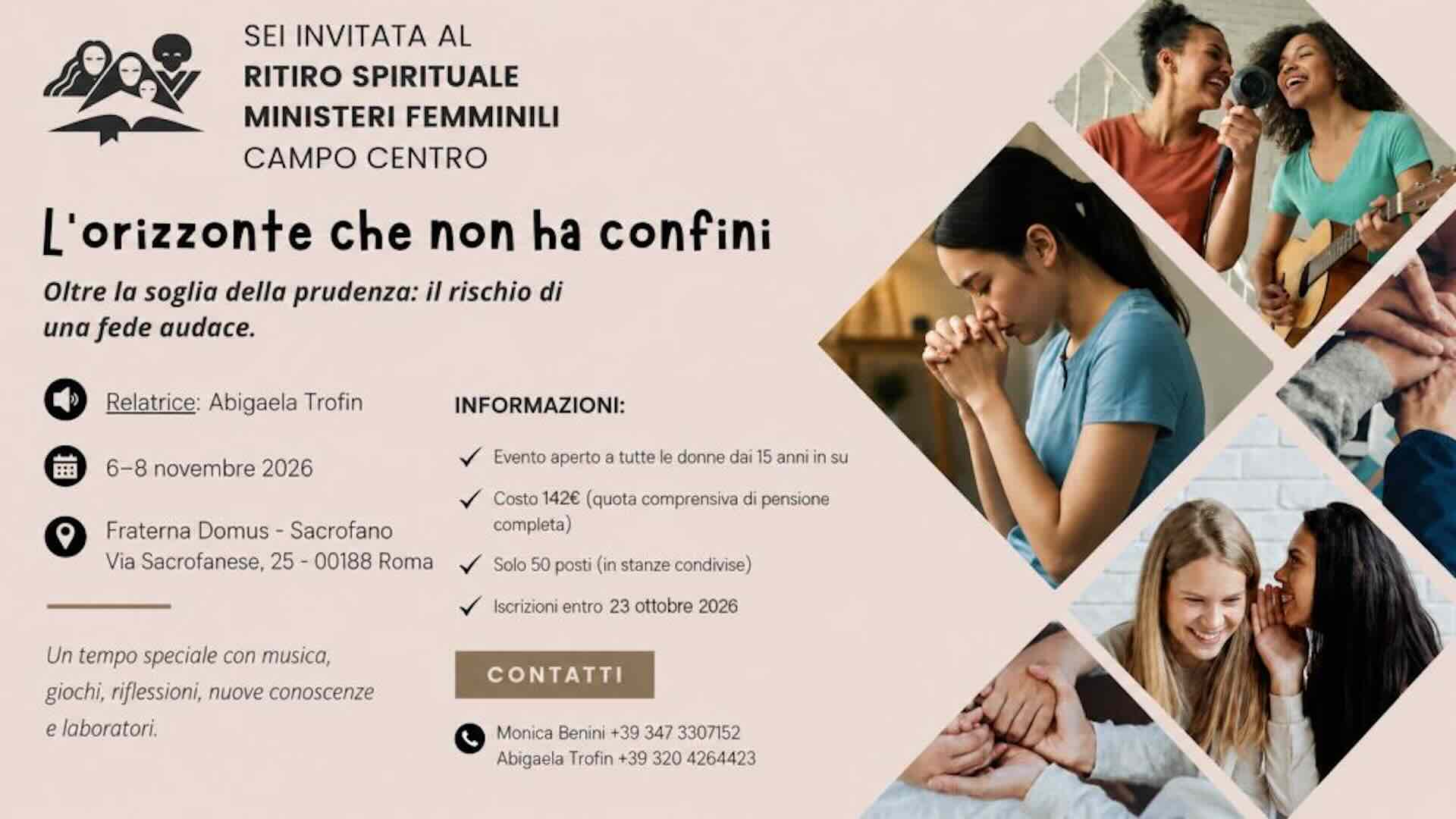 Ministeri Femminili. Ritiro spirituale in centro Italia