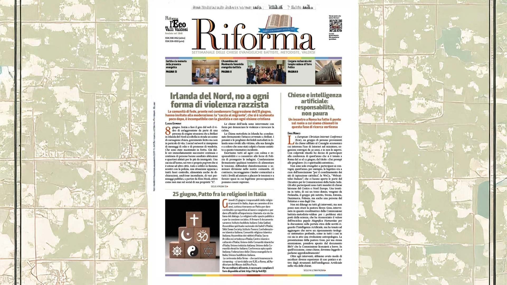 Le Chiese e i dilemmi del nostro tempo