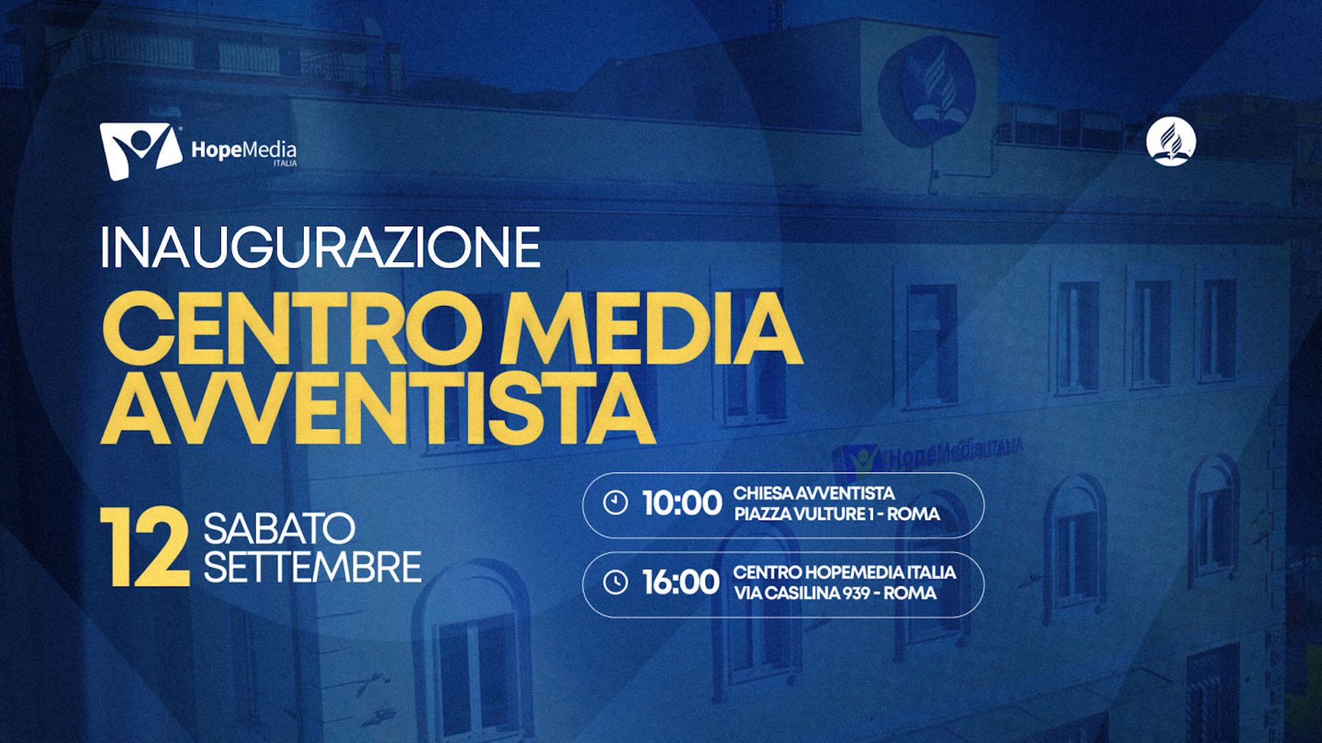 Inaugurazione del media center di HopeMedia Italia