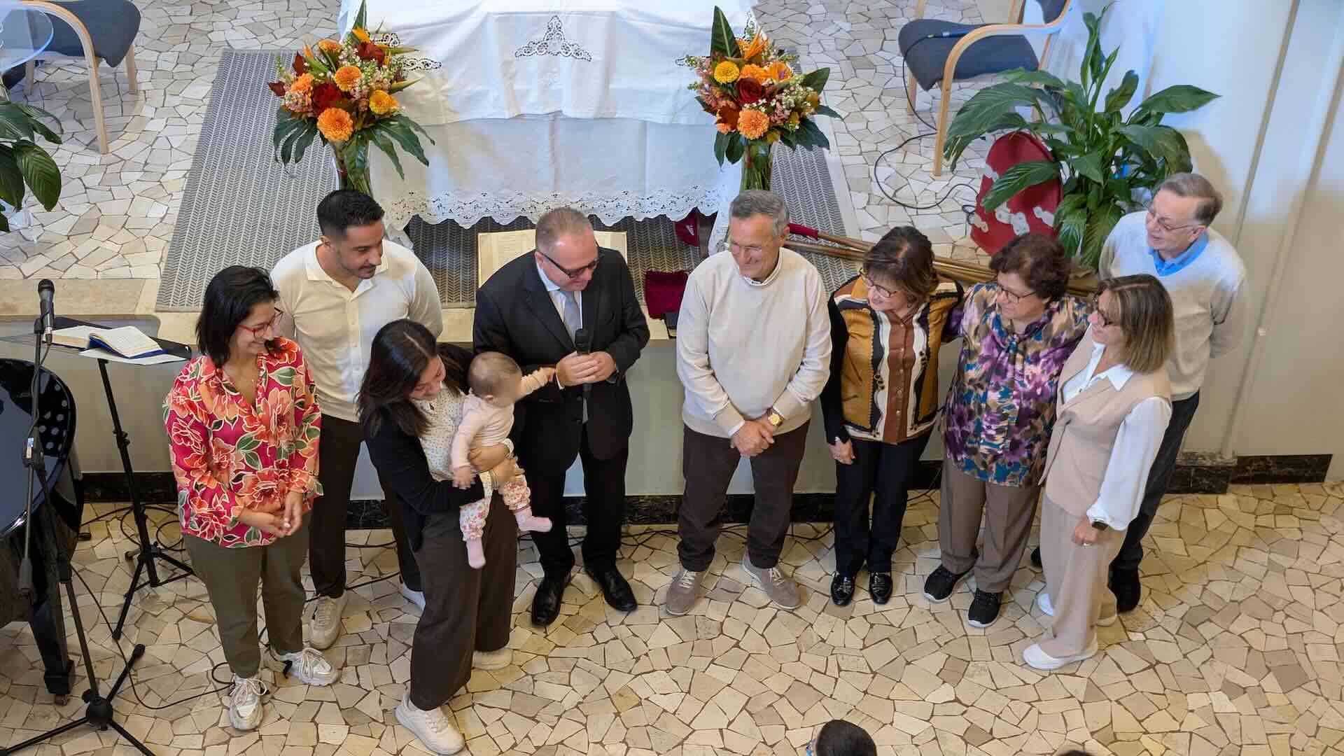 Roma Lungotevere. Presentazione della piccola Arianna Floro