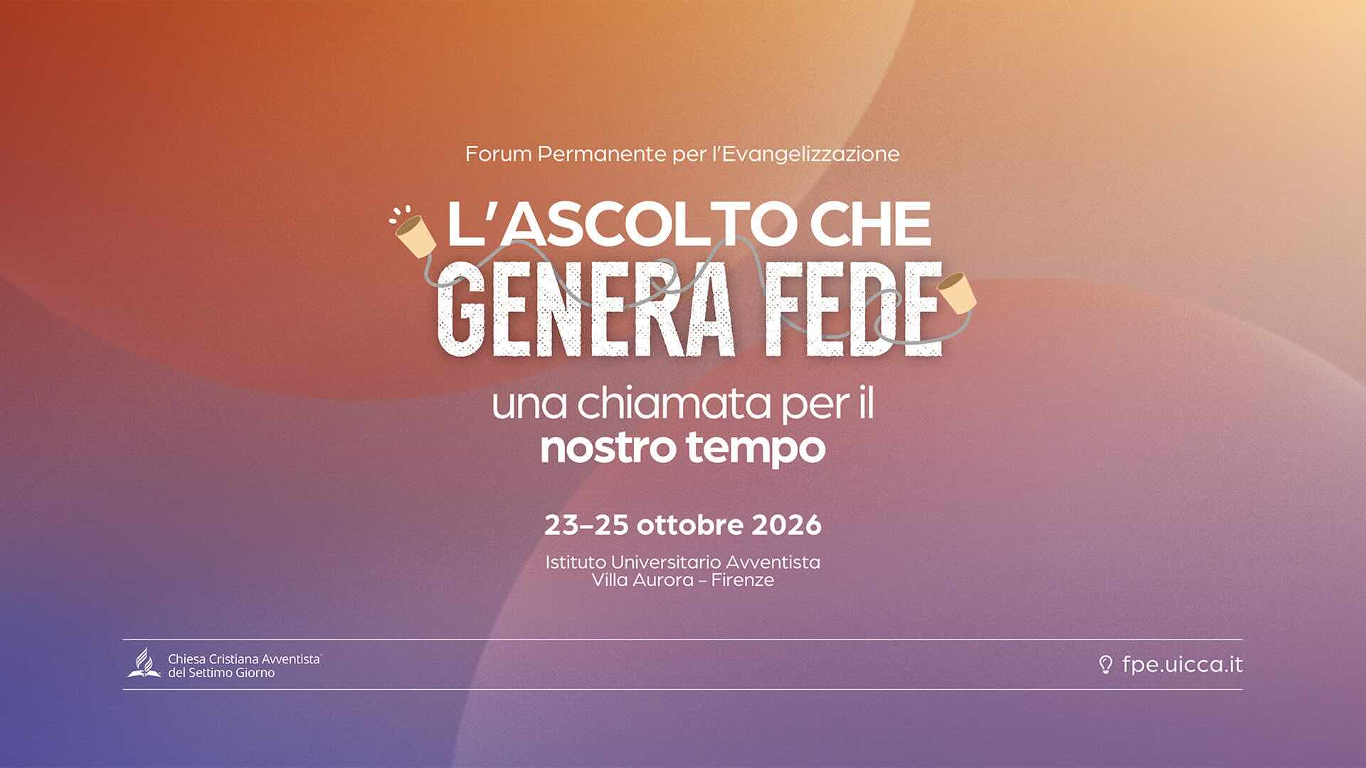 FPE 2026: l’ascolto che genera fede