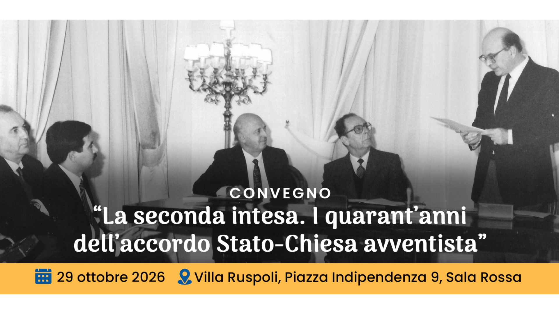 La seconda intesa. A Firenze un convegno per i quarant’anni dell’accordo tra Stato e Chiesa avventista