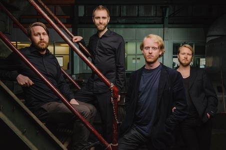 Portraits of the Icelandic band Árstí?ir taken on-location at Toppstö?in power station in Reykjavík, Iceland. March 26, 2014.