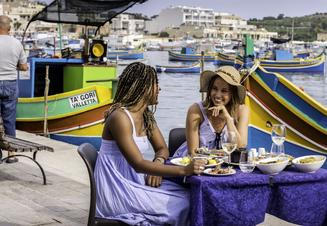Enjoying the Maltese food