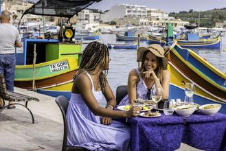 Enjoying the Maltese food