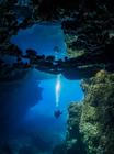 Diving in Malta Blue Hole Mirror
