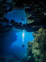 Diving in Malta Blue Hole Mirror