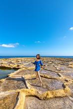 Walking around the salt pools in Malta