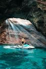 Jet Ski within a Cave in Malta
