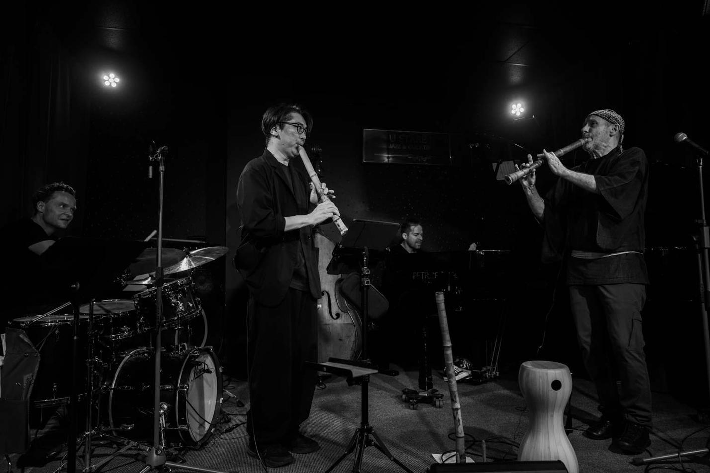 shakuhachi festival 03 Robert Balzar Trio Akihisa Kominato John Kaizan Neptune photo miharumicha