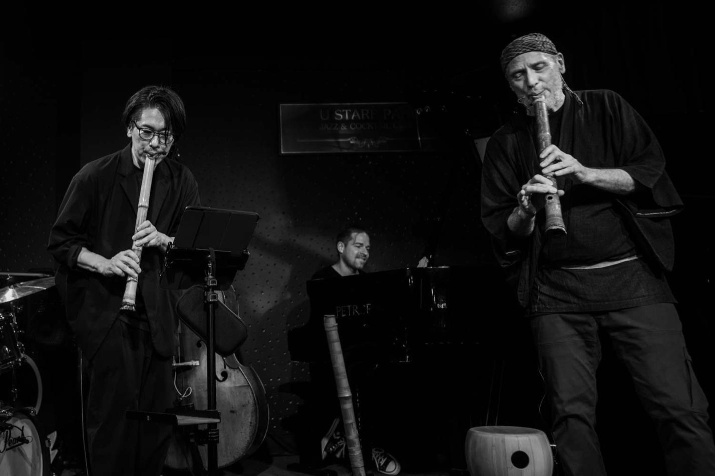 shakuhachi festival 03 Robert Balzar Trio Akihisa Kominato John Kaizan Neptune photo miharumicha