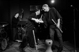 shakuhachi festival 03 Robert Balzar Trio Akihisa Kominato John Kaizan Neptune photo miharumicha