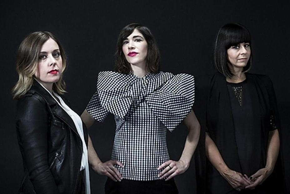 Corin Tucker, Carrie Brownstein and Janet Weiss of Sleater-Kinney in New York.