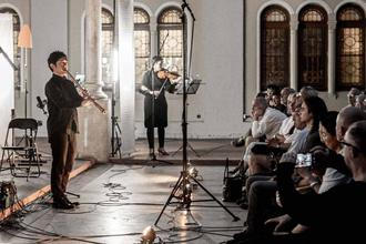 shakuhachi festival 05  orchestr Berg Kizan Kawamura photo miharumicha