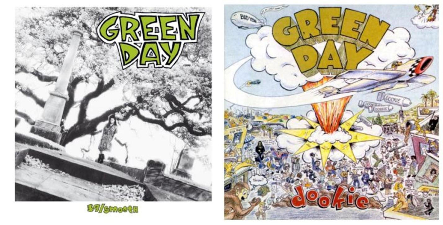 Green Day_cover k deskám 39smooth a Dookie