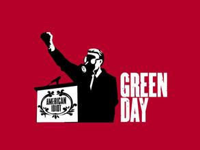 Jeden z vizuálů doprovázející vydání desky American Idiot