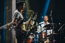 Myele Manzanza in concert, The Jazz Cafe, London, UK - 9213