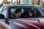 L to R: Josh O'Connor and Emily Blunt in DISCLOSURE DAY, directed by Steven Spielberg.