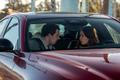 L to R: Josh O'Connor and Emily Blunt in DISCLOSURE DAY, directed by Steven Spielberg.