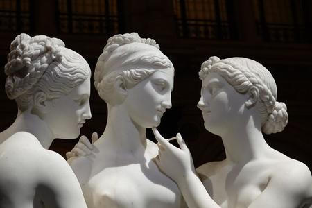 The Three Graces and Cupid by Bertel Thorvaldsen