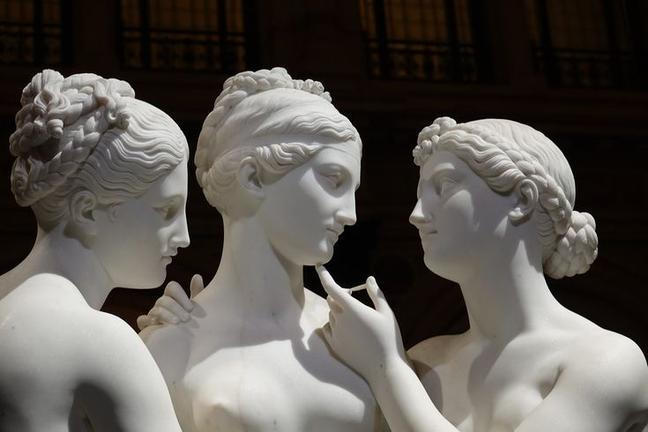 The Three Graces and Cupid by Bertel Thorvaldsen