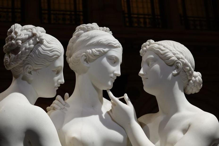 The Three Graces and Cupid by Bertel Thorvaldsen