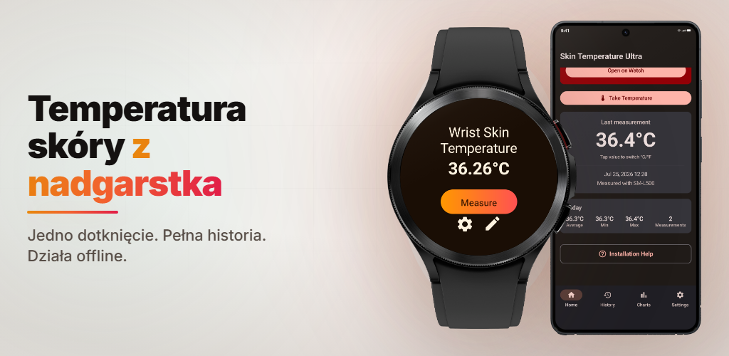 Jak działa aplikacja do pomiaru temperatury skóry nadgarstka na Galaxy Watch i które modele obsługuje?