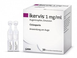 Икервис капли-эмульсия глазные по 1 мг/мл, в тюбике-капельнице по 0,3 мл, 30 шт.