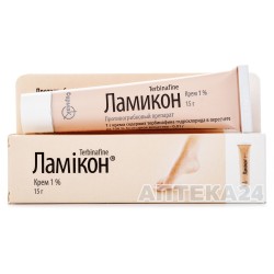 Ламикон противогрибковый крем 1% 15 г