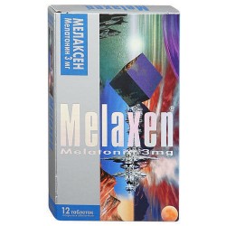 Мелаксен таблетки от бессонницы по 3 мг, 12 шт.
