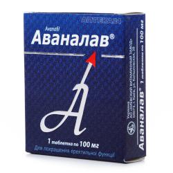 Аваналав таблетки для лечения эректильной дисфункции 100 мг