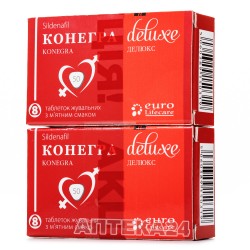 Конегра Делюкс таблетки жевательные по 50 мг, 8 шт. + Конегра Делюкс таблетки жевательные по 50 мг, 8 шт. (Акция 1+1)