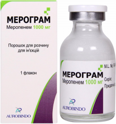 Мерограм порошок для раствора для инъекций по 1000 мг во флаконе