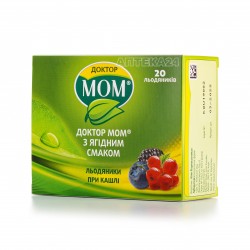 Доктор МОМ леденцы при кашле с ягодным вкусом, 20 шт.