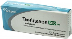 Тинидазол таблетки по 500 мг, 4 шт.