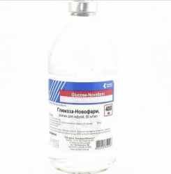 Глюкоза-Новофарм раствор для инфузий 5%, 400 мл