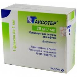 Таксотер 20 мг 1 мл N1 концентрат для раствора для инфузий флакон Спец.