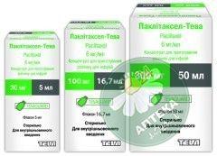 Паклитаксел 300 мг 50 мл №1 концентрат для приготовления раствора для инфузий