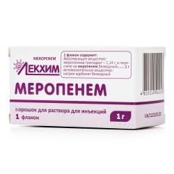 Меропенем порошок для раствора 1 г