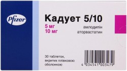 Кадует таблетки, 5 мг/10 мг, 30 шт.
