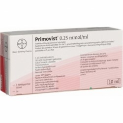 Примовист раствор для инъекций по 0,25 ммоль/мл, 10 мл