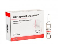 Аспаркам раствор для инъекций в ампулах по 10 мл, 10 шт. - ПАО "Фармак"