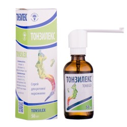 Тонзилекс спрей для ротовой полости, 50 мл