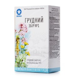 Грудной сбор №1 в фильтр-пакетиках, 20 шт. - ПрАТ ФФ Віола
