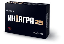 Интагра таблетки для потенции по 25 мг, 4 шт.