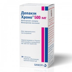 Депакин Хроно таблетки по 500 мг, 30 шт.