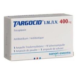 Таргоцид лиофилизат для раствора для инъекций 400 мг N1 + растворитель 3.2 мл
