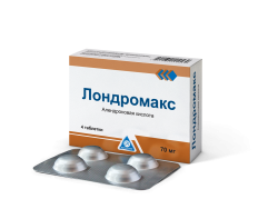 Лондромакс таблетки по 70 мг, 4 шт.