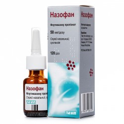 Назофан спрей назальный, суспензия, 50 мкг/доза, 120 доз 