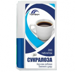 Сукралоза таблетки в диспенсере, 200 шт.